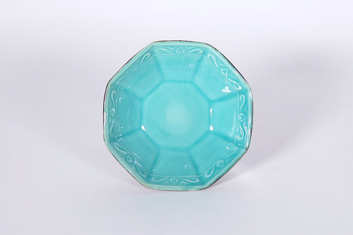 黒金蒼釉 浅鉢