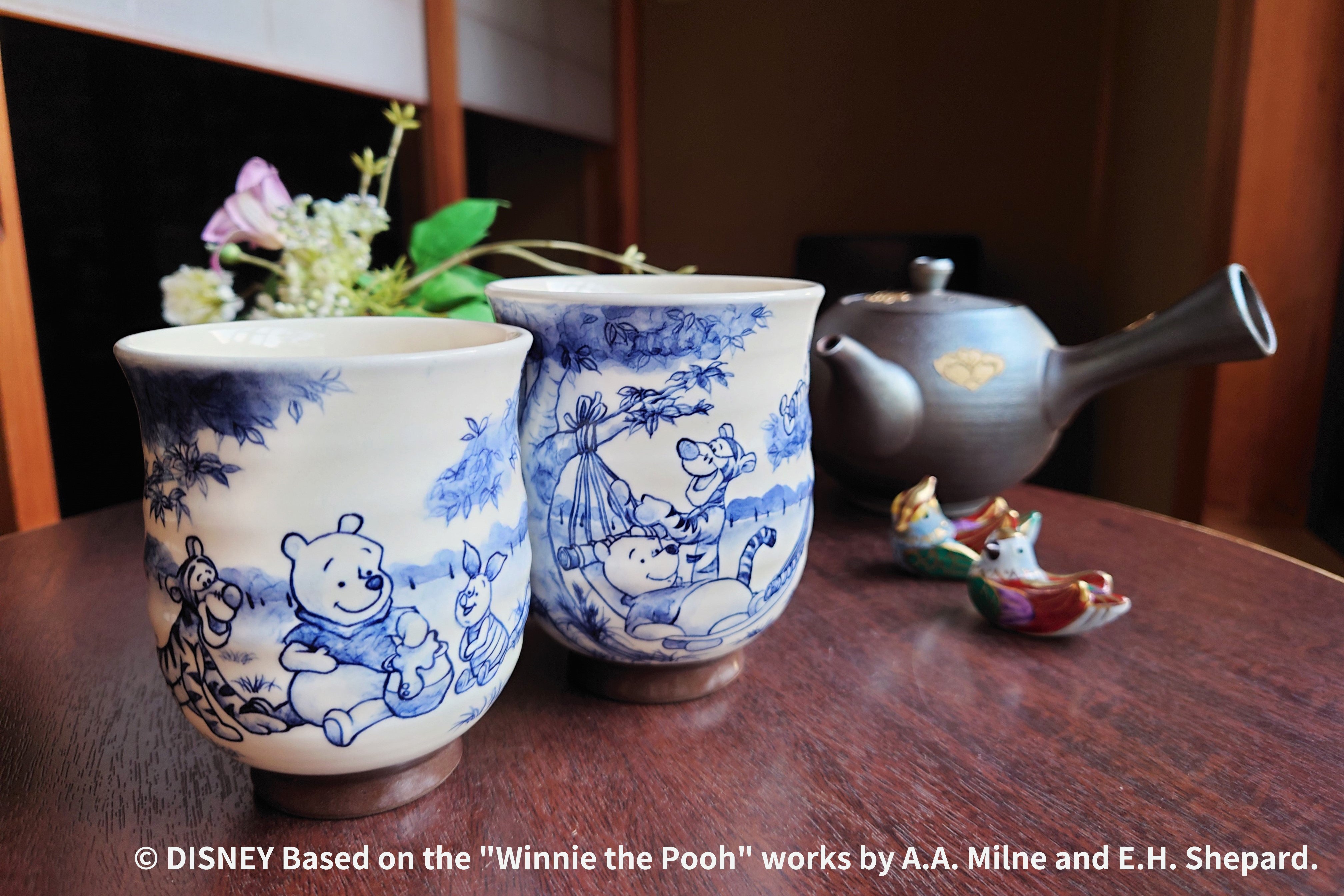 100エーカーの森 組湯呑【ディズニー/京都伝統工芸シリーズ】