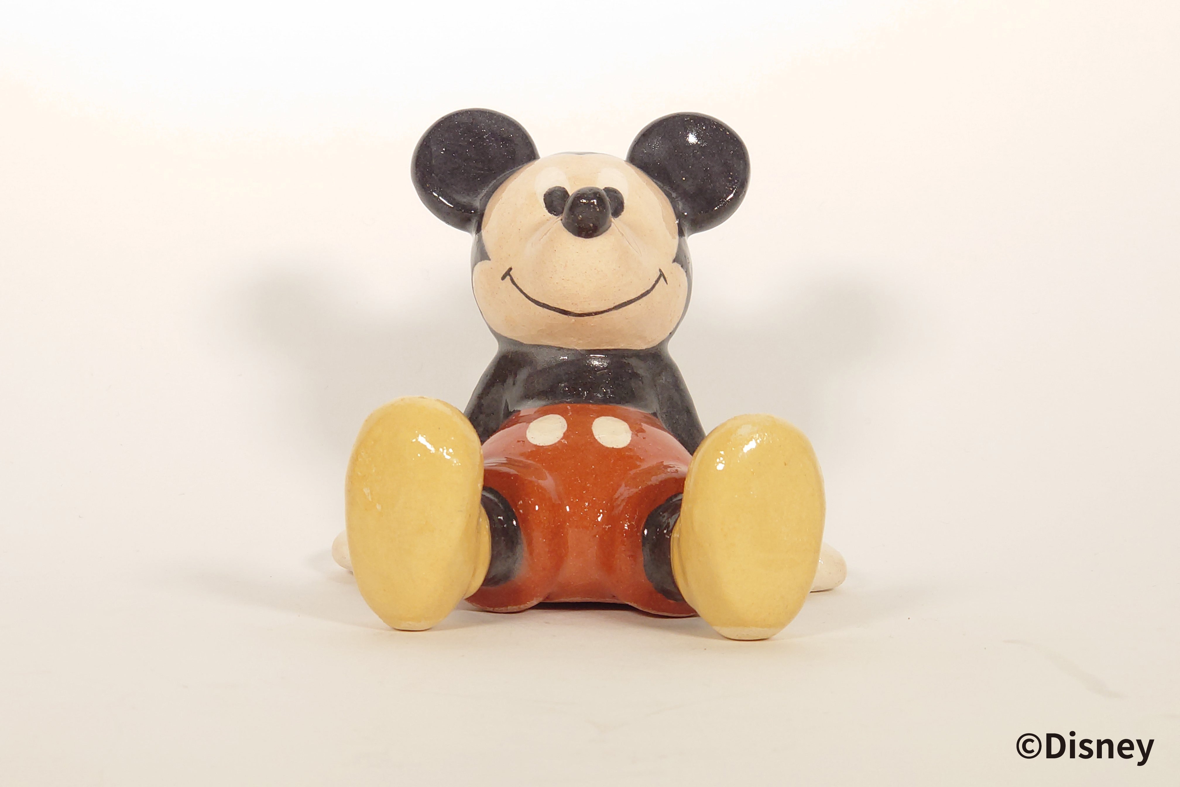 <ミッキーマウス>楽焼人形【ディズニー/京都伝統工芸シリーズ】