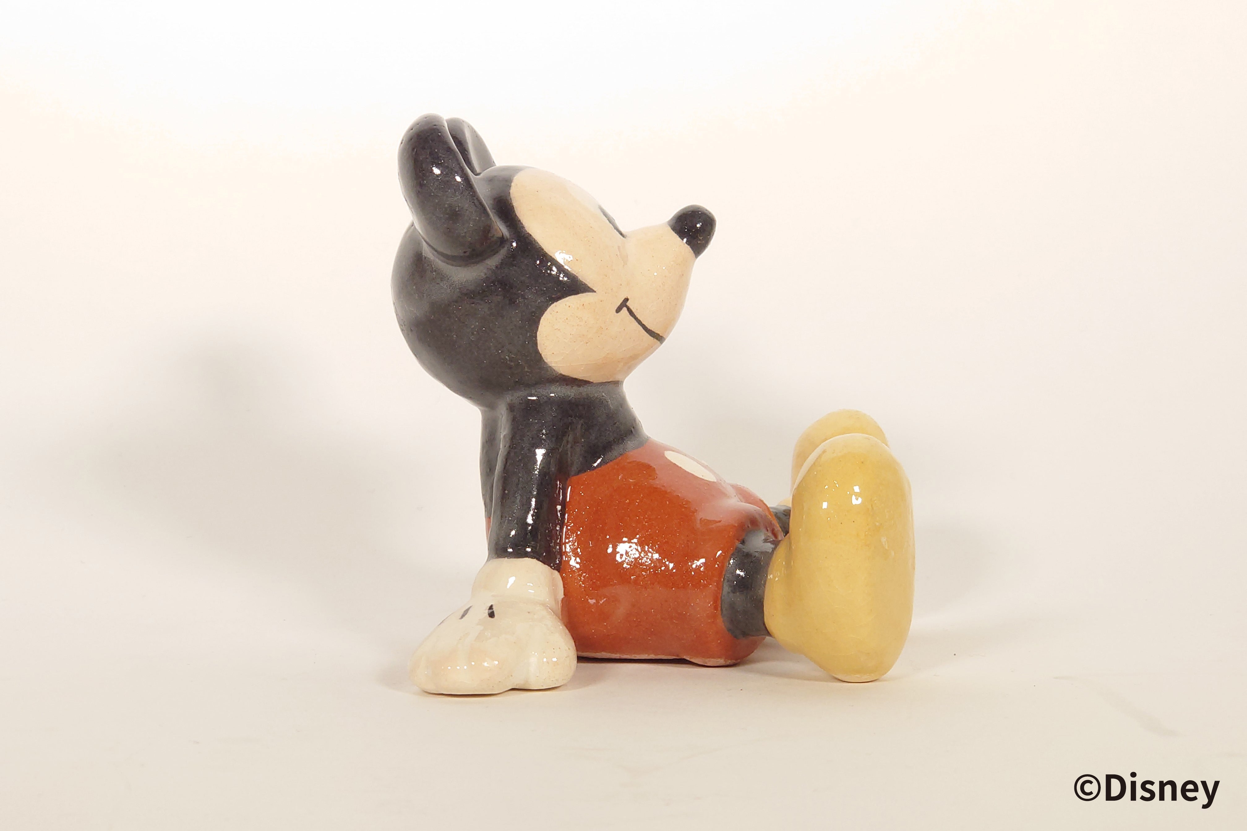 <ミッキーマウス>楽焼人形【ディズニー/京都伝統工芸シリーズ】