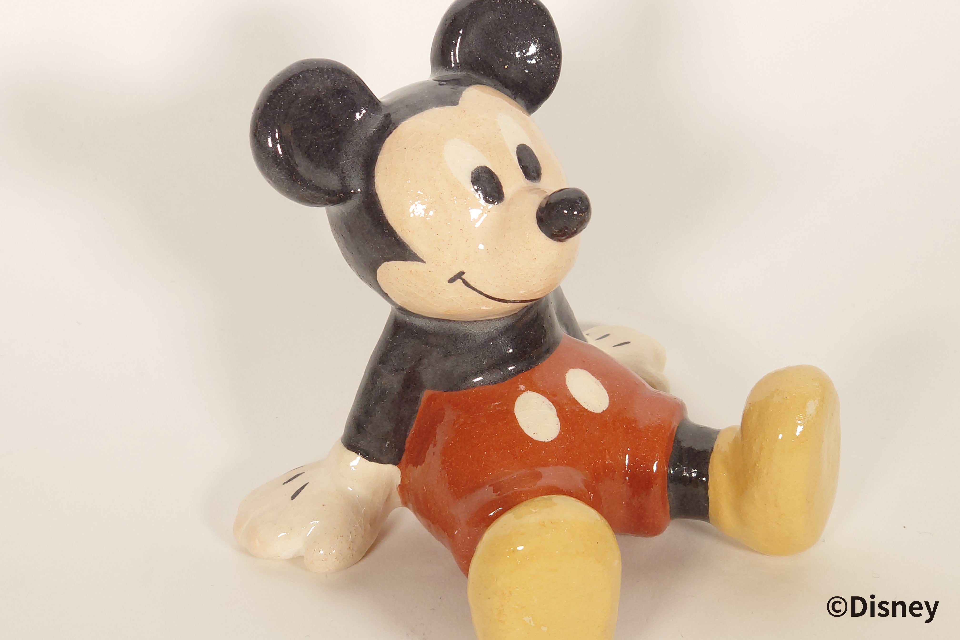 <ミッキーマウス>楽焼人形【ディズニー/京都伝統工芸シリーズ】