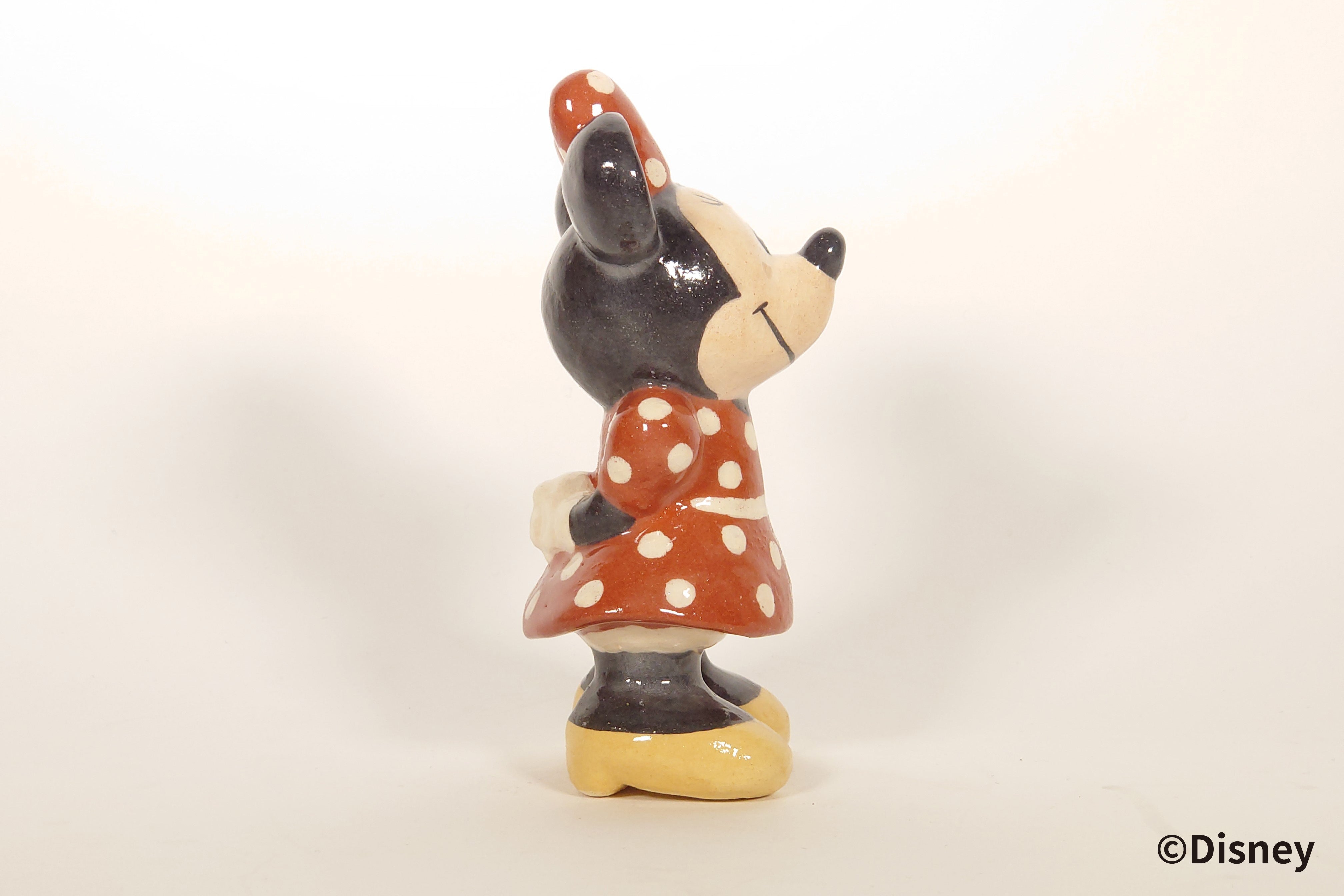 <ミニーマウス>楽焼人形【ディズニー/京都伝統工芸シリーズ】