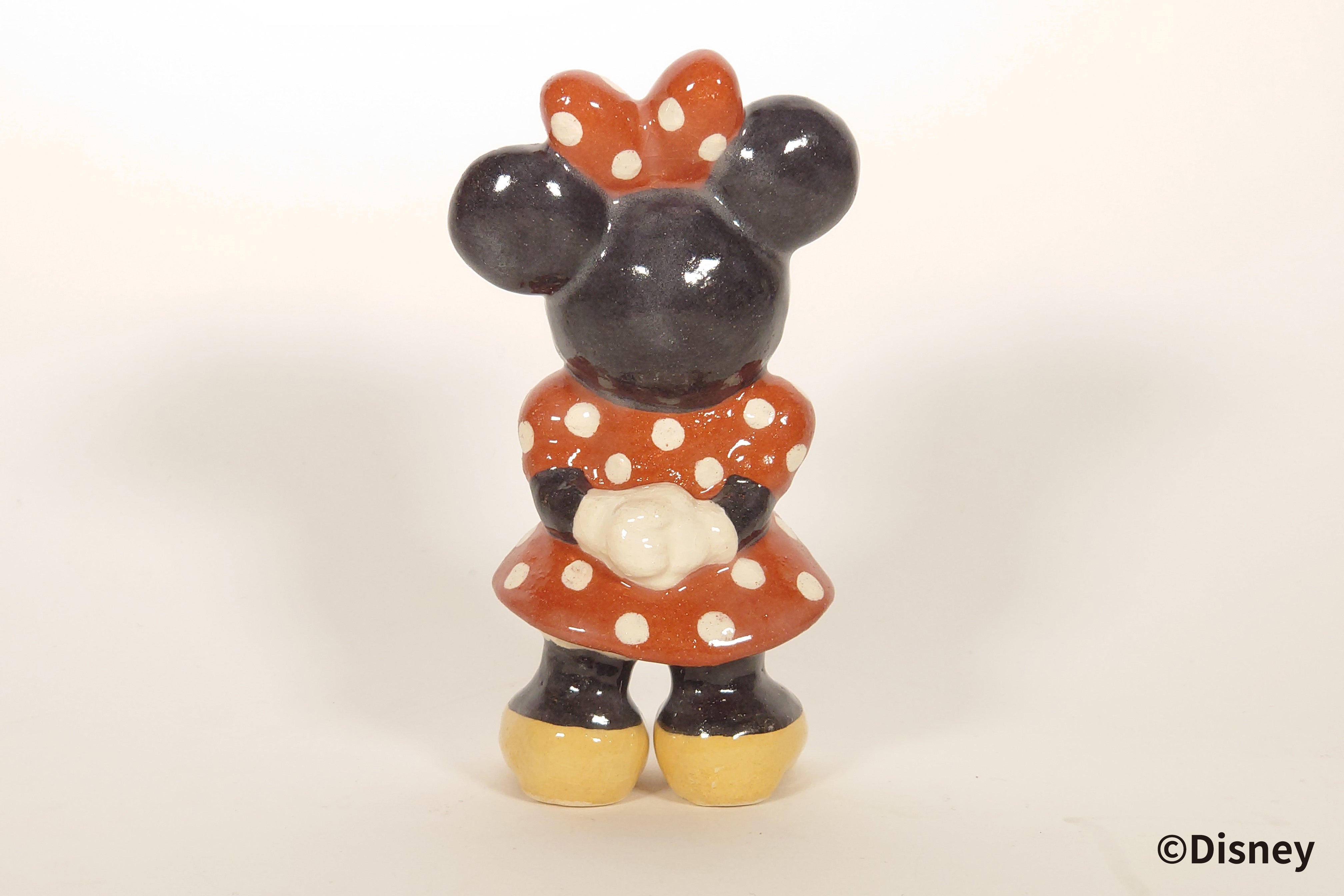 <ミニーマウス>楽焼人形【ディズニー/京都伝統工芸シリーズ】