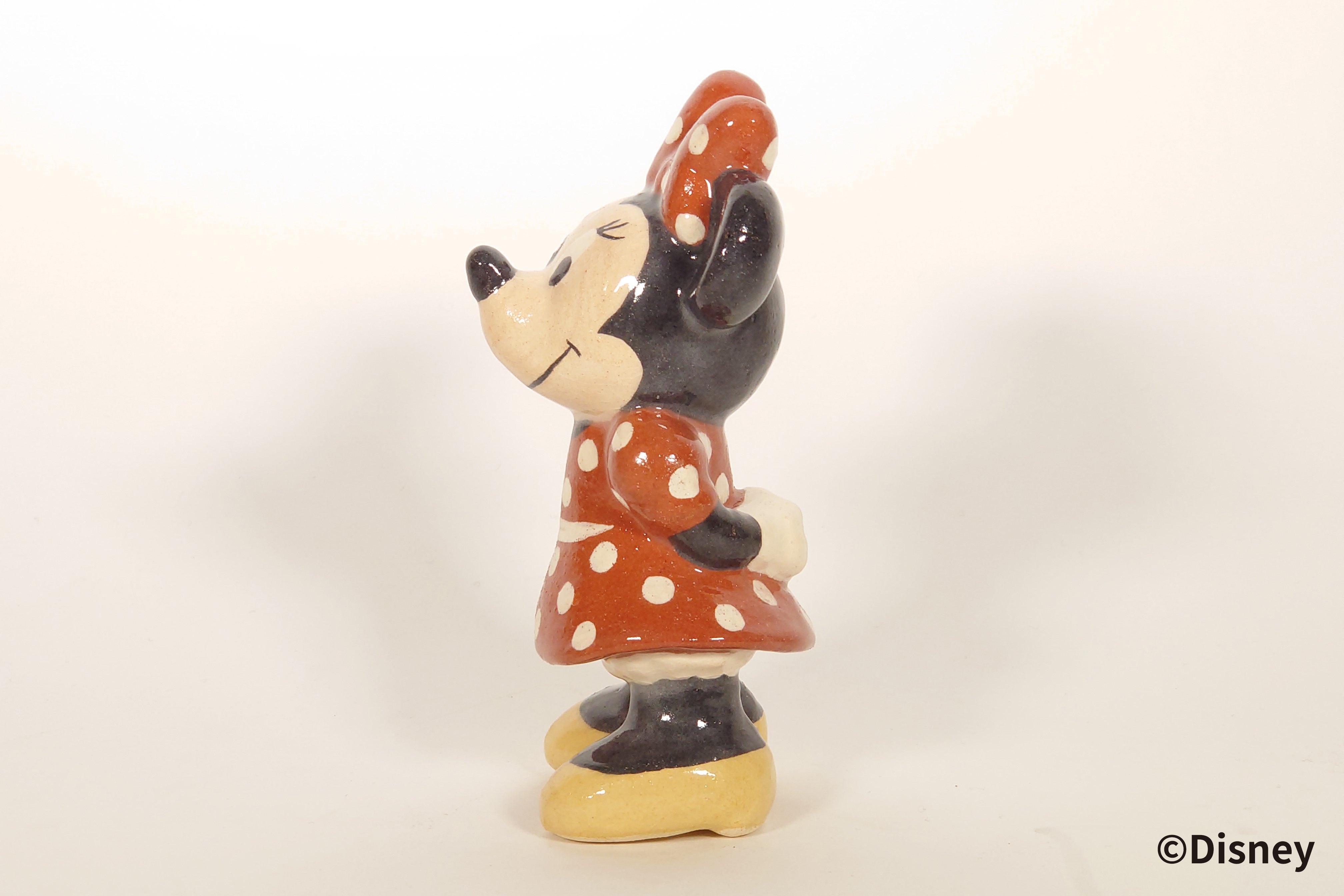 <ミニーマウス>楽焼人形【ディズニー/京都伝統工芸シリーズ】