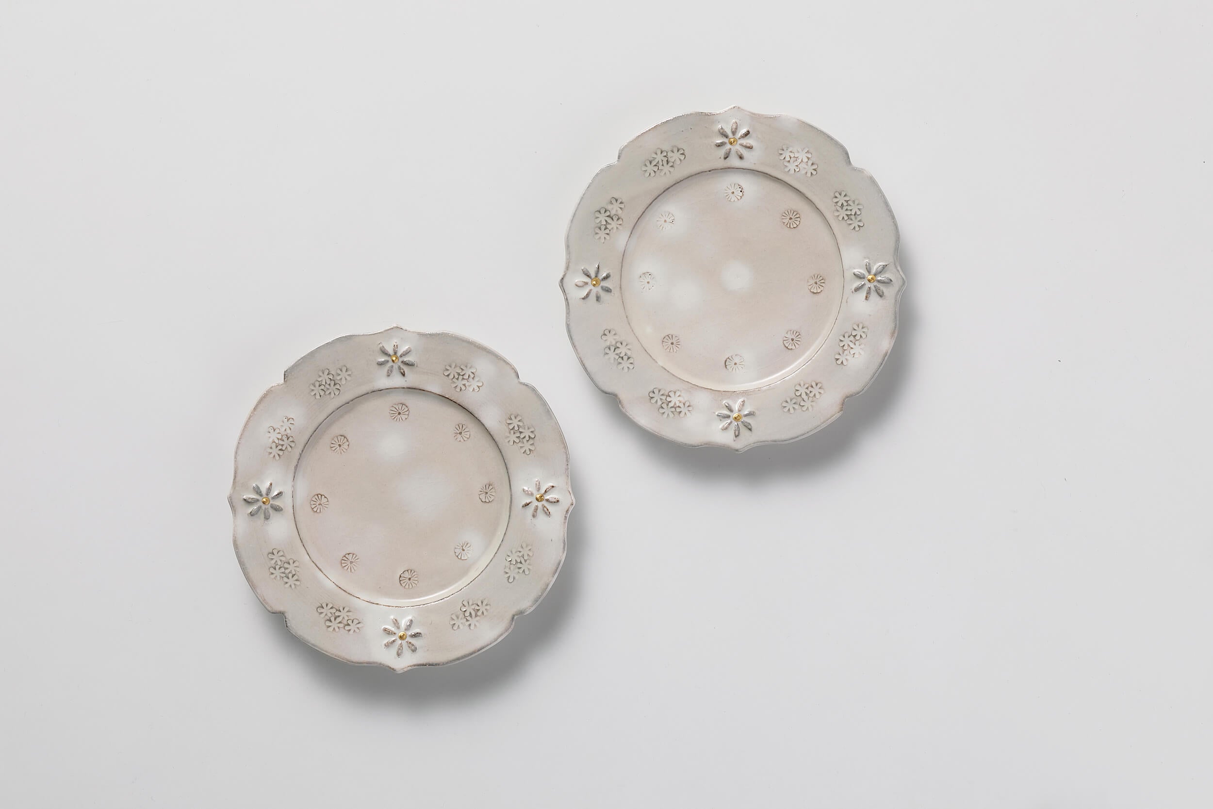 卯の花 プレート160ペア