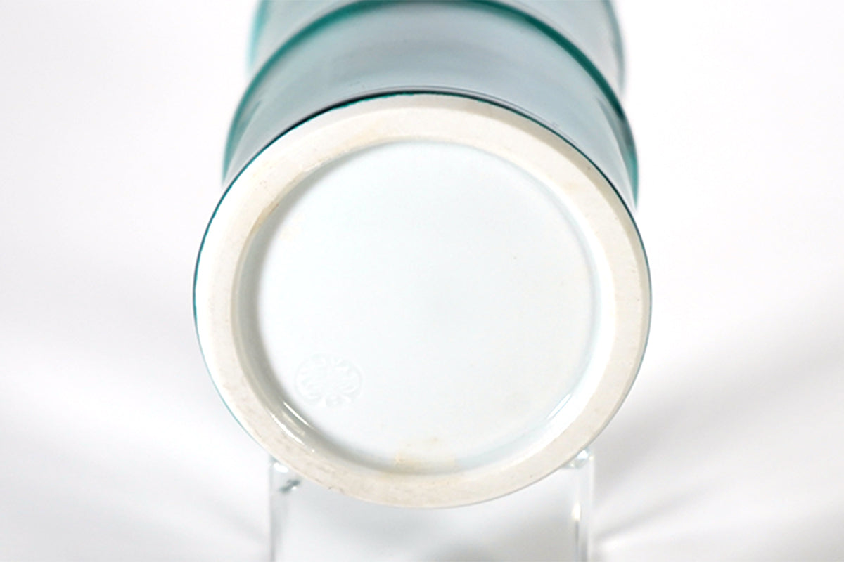 竹型青交趾金彩 酒器