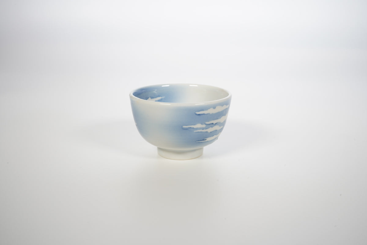 北斎写 交趾赤富士 ぐい呑【炎芸術】