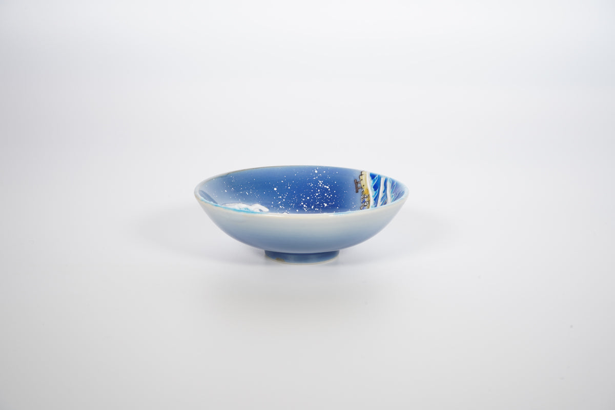 北斎写 交趾 神奈川沖浪裏 盃【炎芸術】