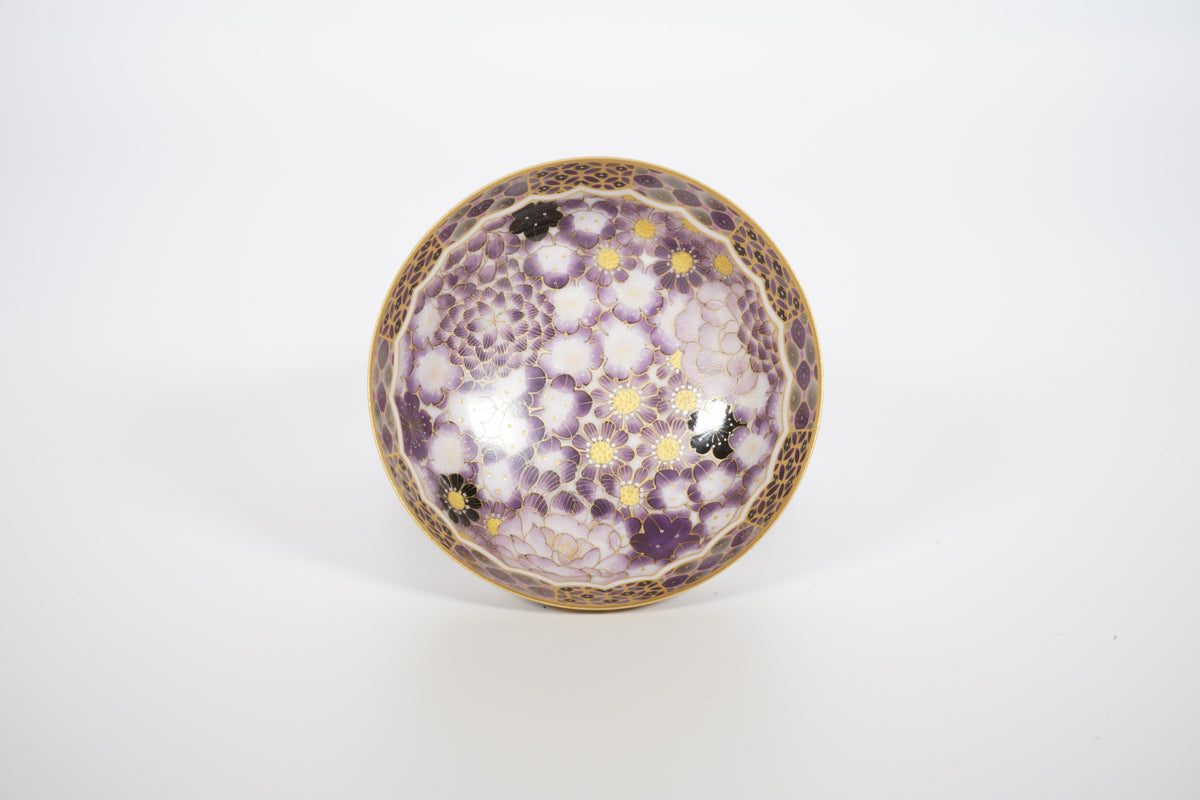 金銀彩草花 大徳 盃【炎芸術】