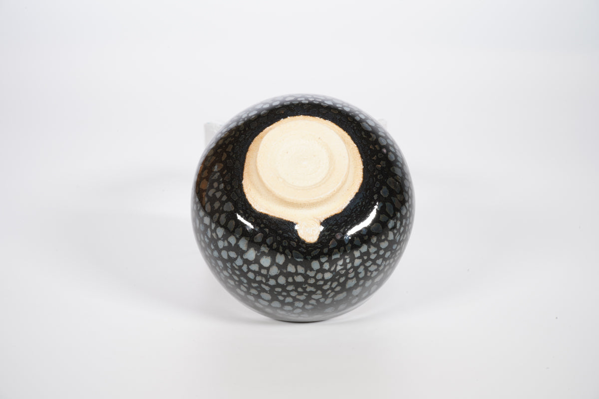 銀星天目 楽茶碗形ぐい呑【炎芸術】