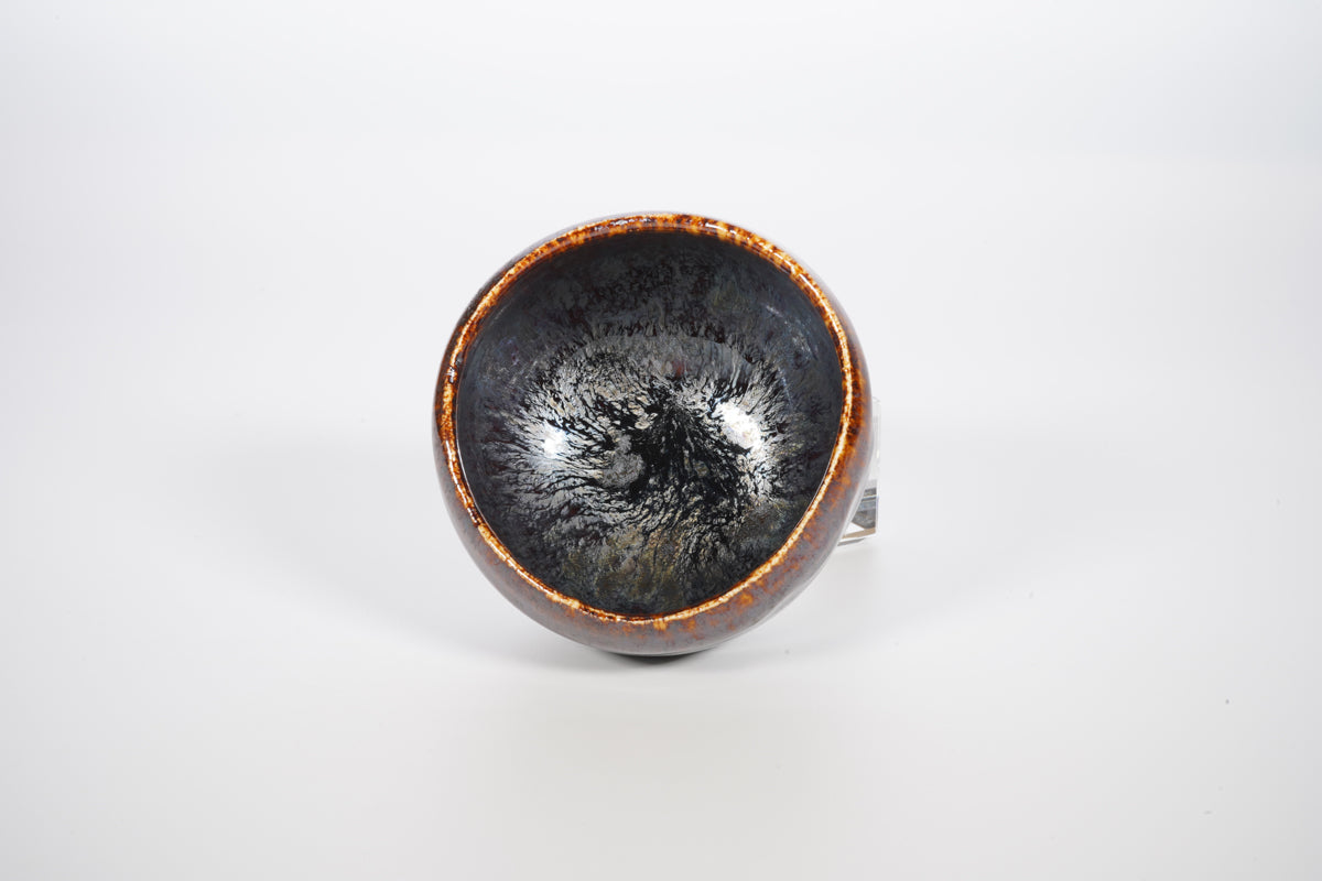 金襴天目 楽茶碗形ぐい呑【炎芸術】