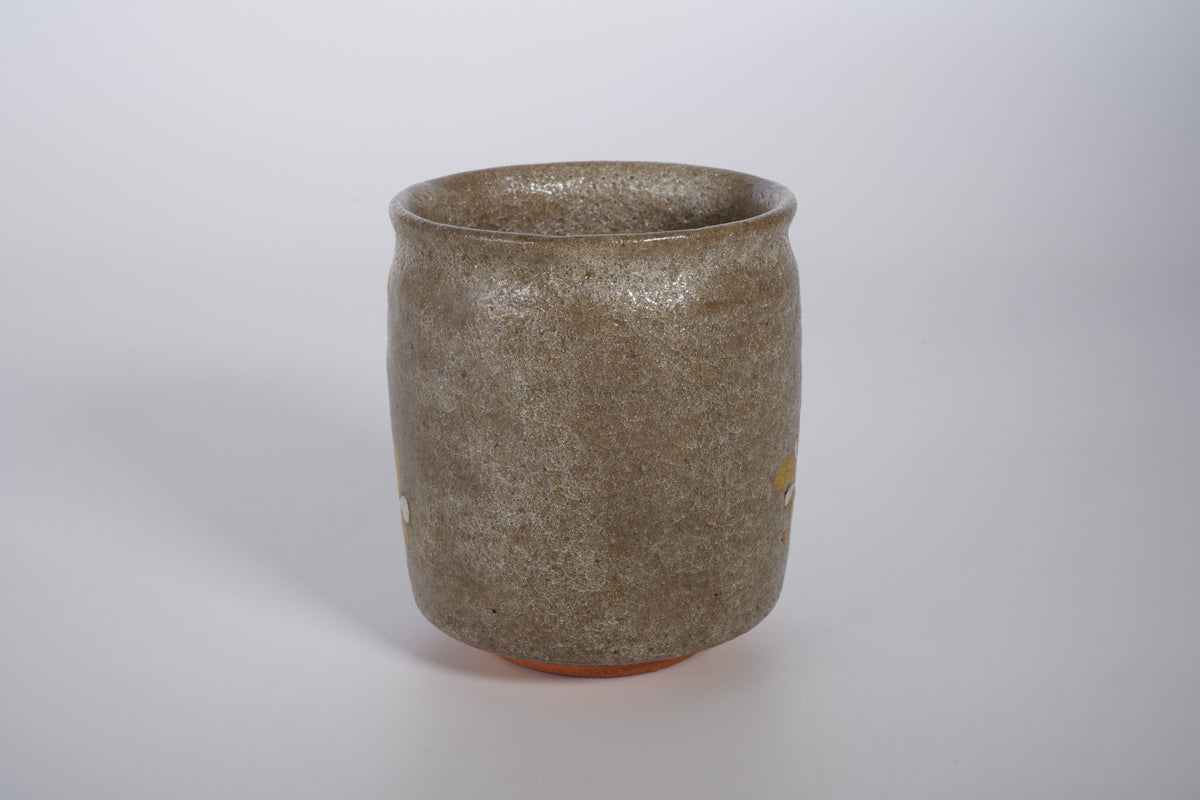 色絵金銀彩花鳥 木瓜に柄長 湯呑【限定品】