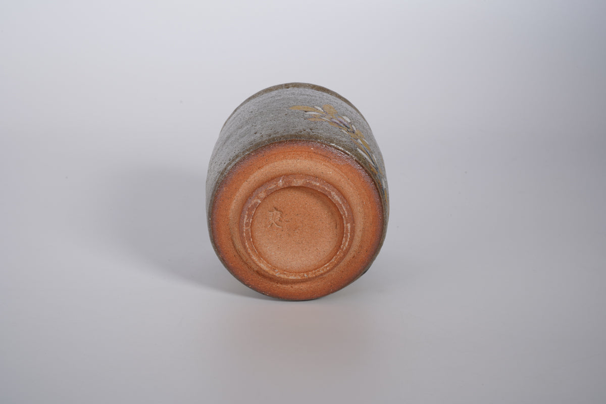 色絵金銀彩花鳥 木瓜に柄長 湯呑【限定品】