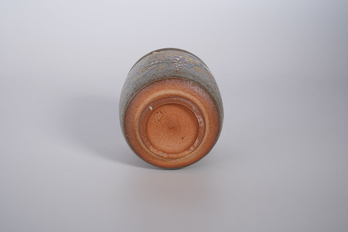 色絵金銀彩花鳥 藤に四十雀 湯呑【限定品】