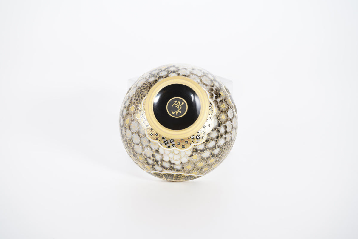 金銀彩草花小紋 香炉