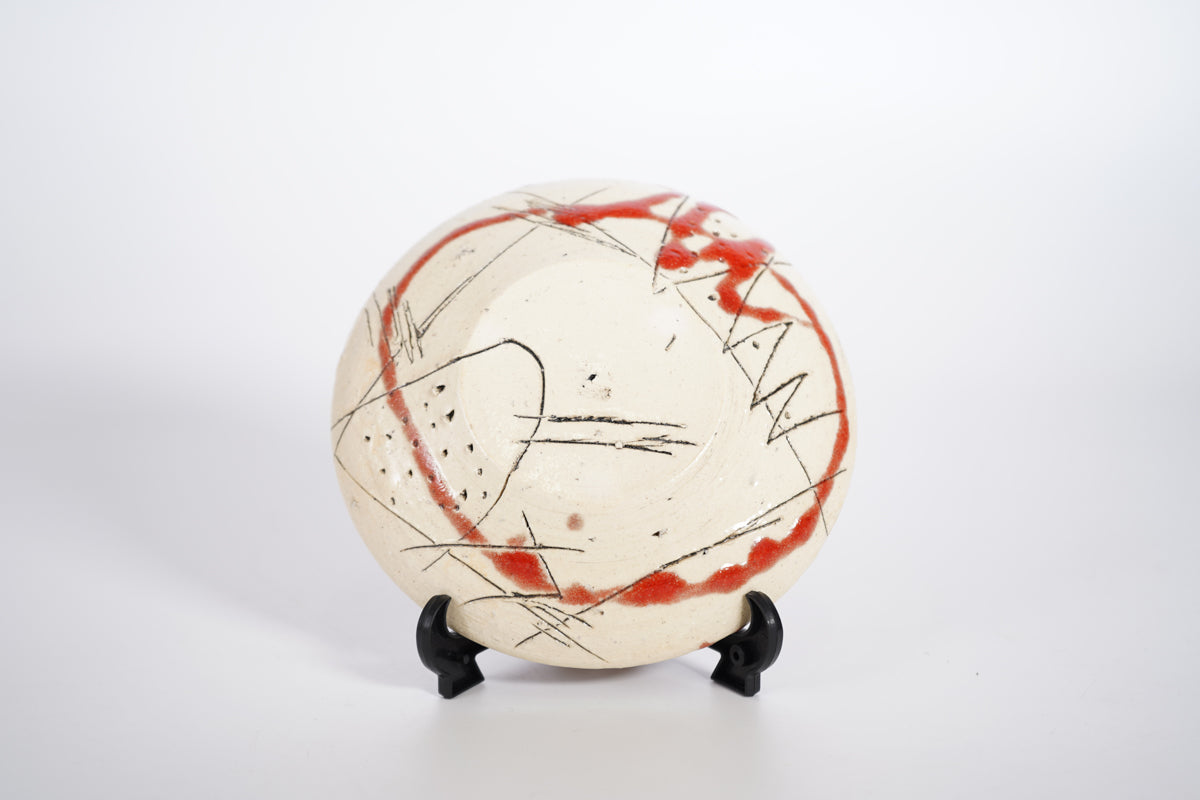 赫釉織部 珈琲碗皿