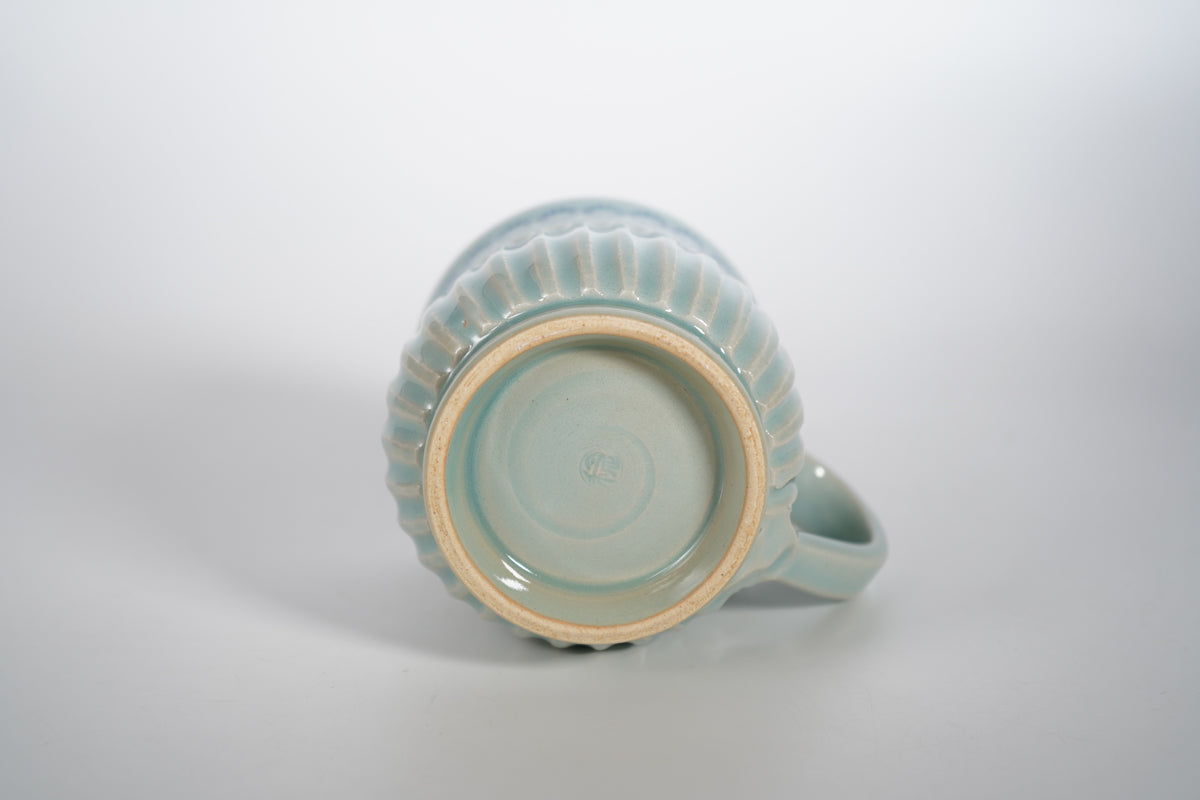 青磁そぎ三島 マグカップ