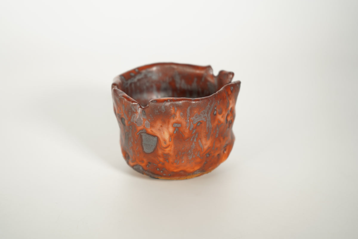 炎舞志野 ぐい呑