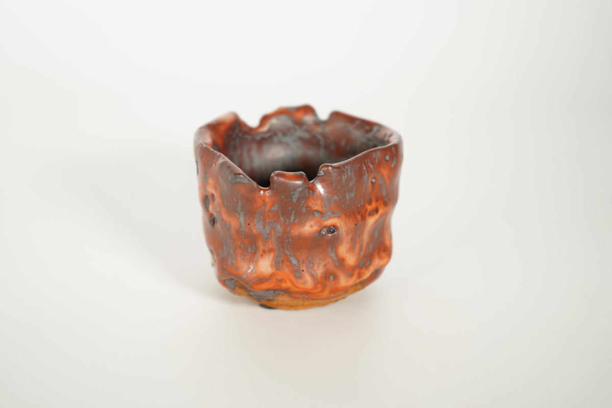 炎舞志野 ぐい呑