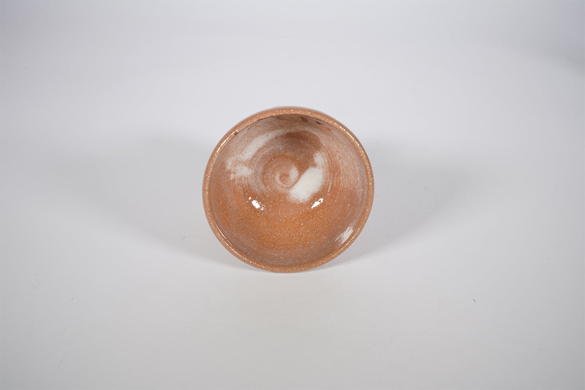 赤土 桔梗 高台杯