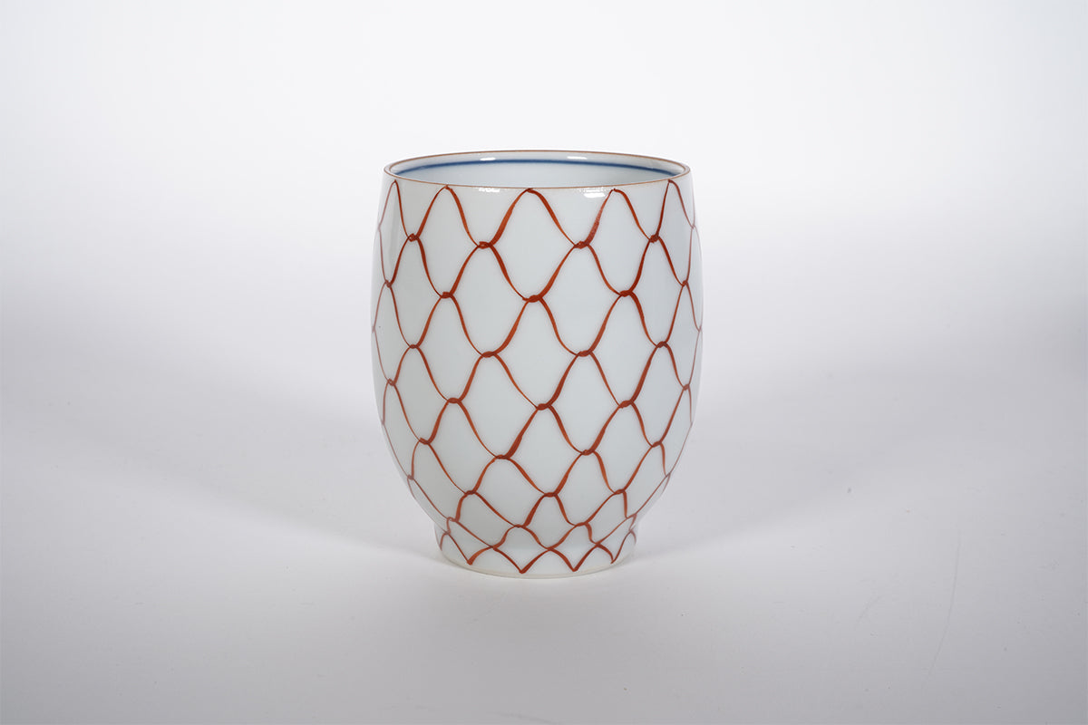 赤網・染網 組湯呑