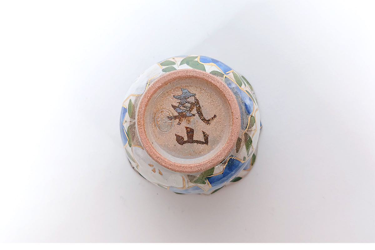 色絵乾山写 桔梗 小付