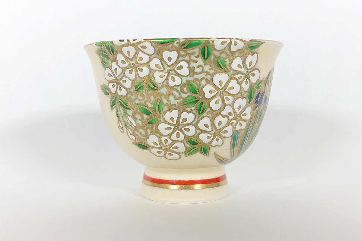 草花丸紋 ぐい呑