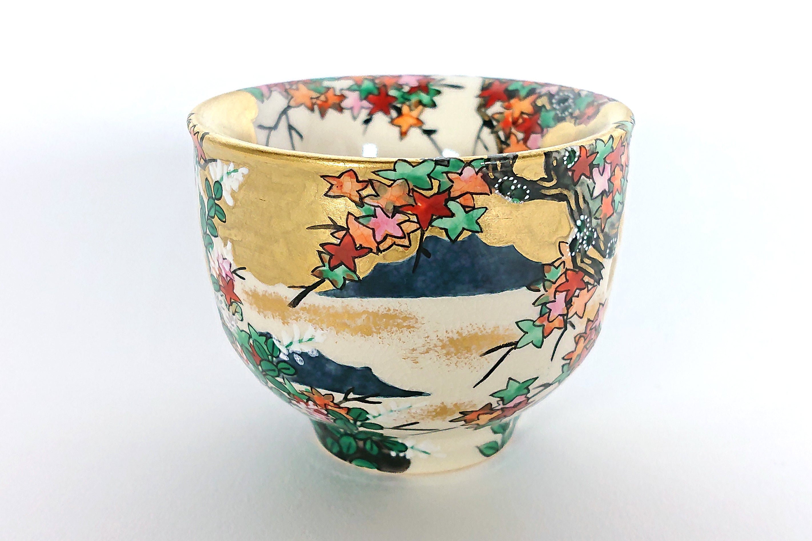 等伯写楓図 透かしぐい呑