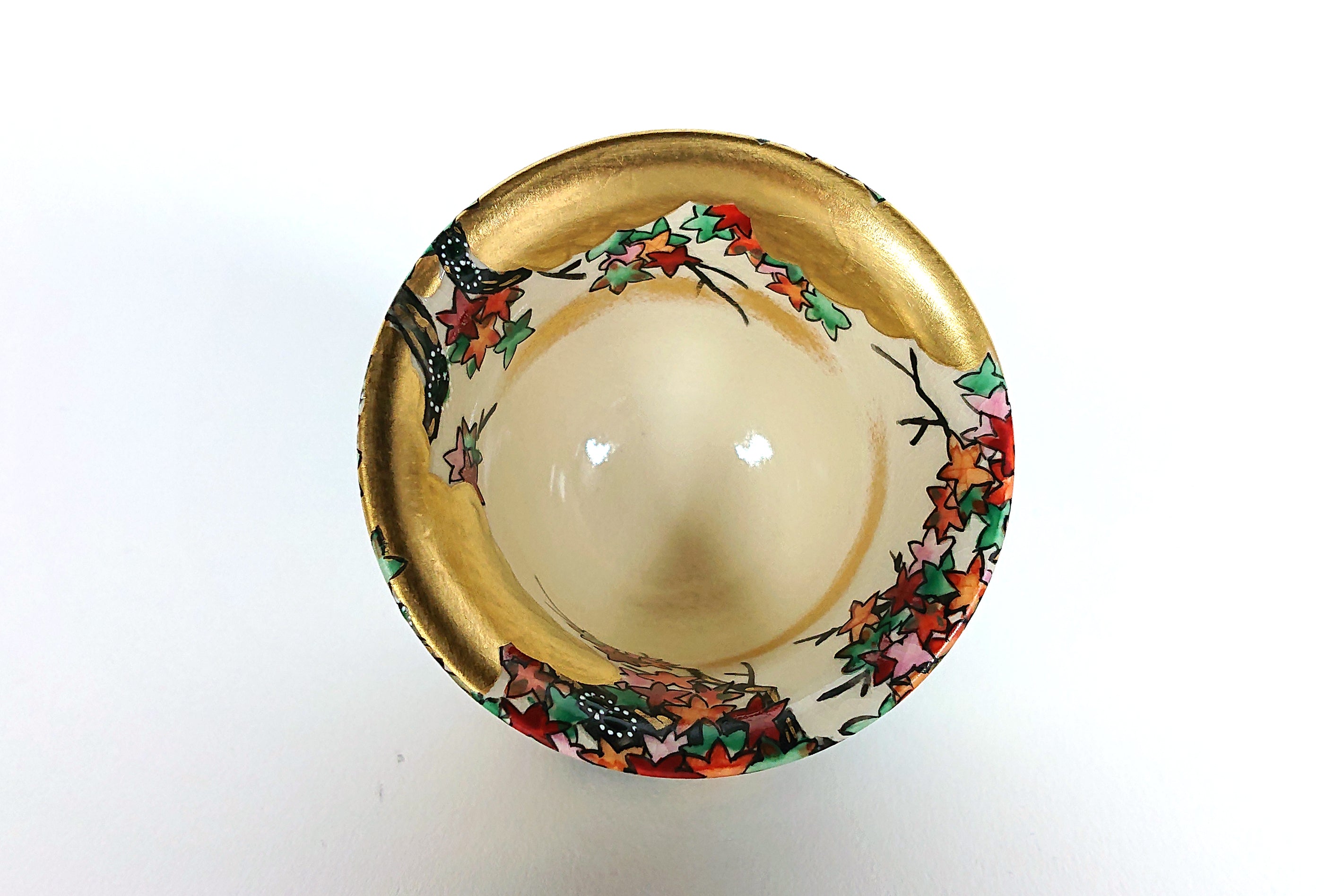 等伯写楓図 透かしぐい呑