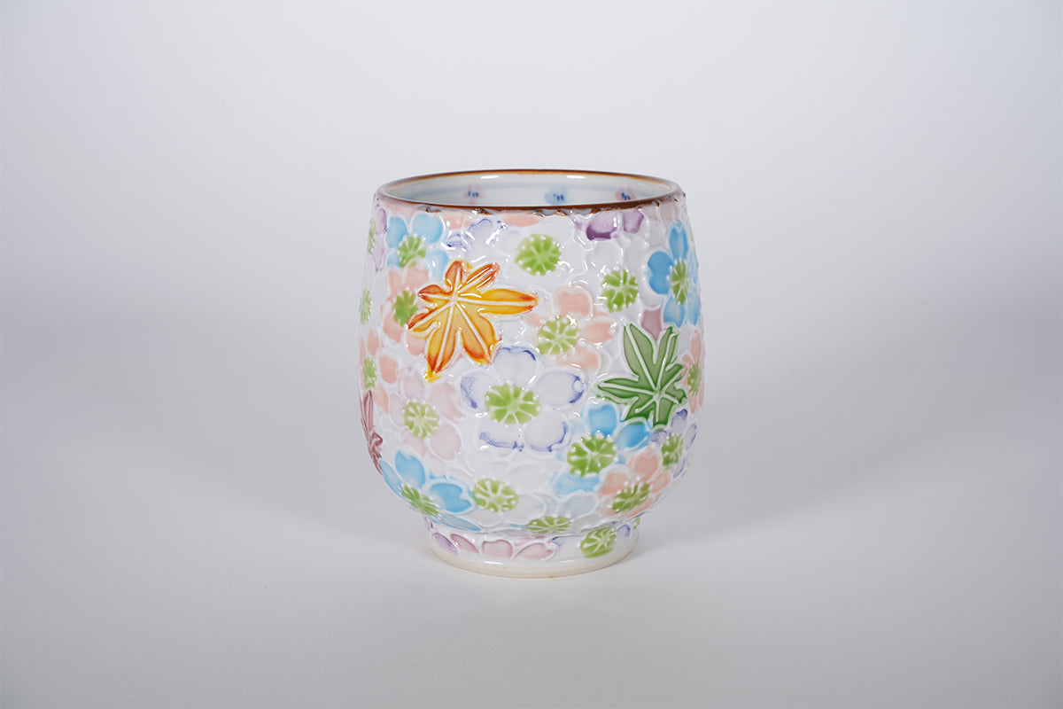 一珍雲錦詰 組湯呑