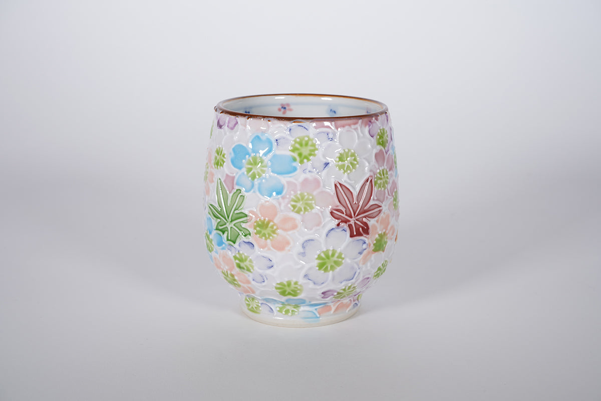 一珍雲錦詰 組湯呑