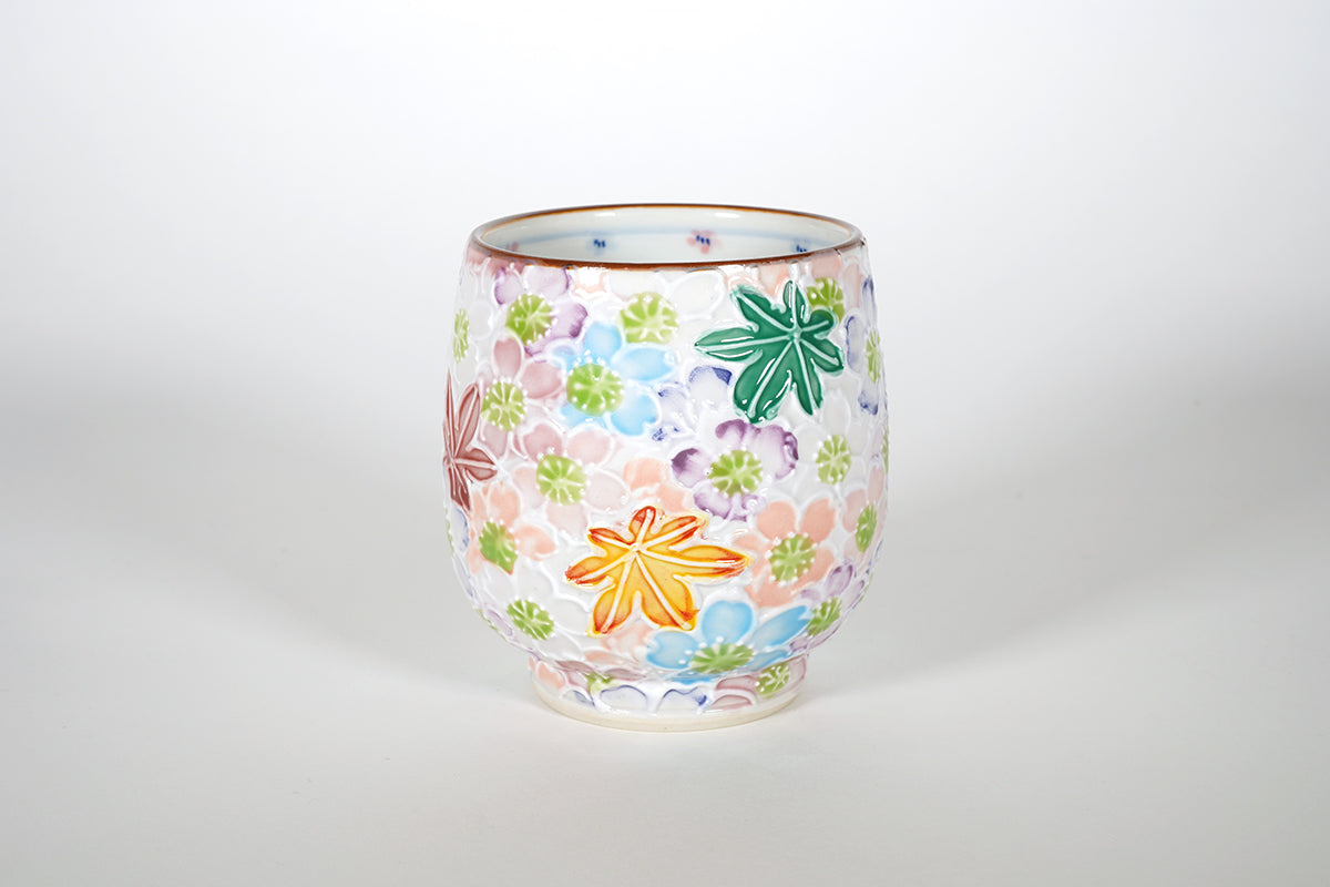 一珍雲錦詰 組湯呑