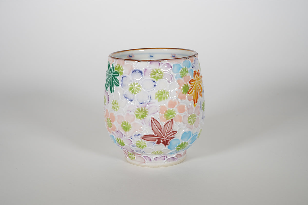 一珍雲錦詰 組湯呑