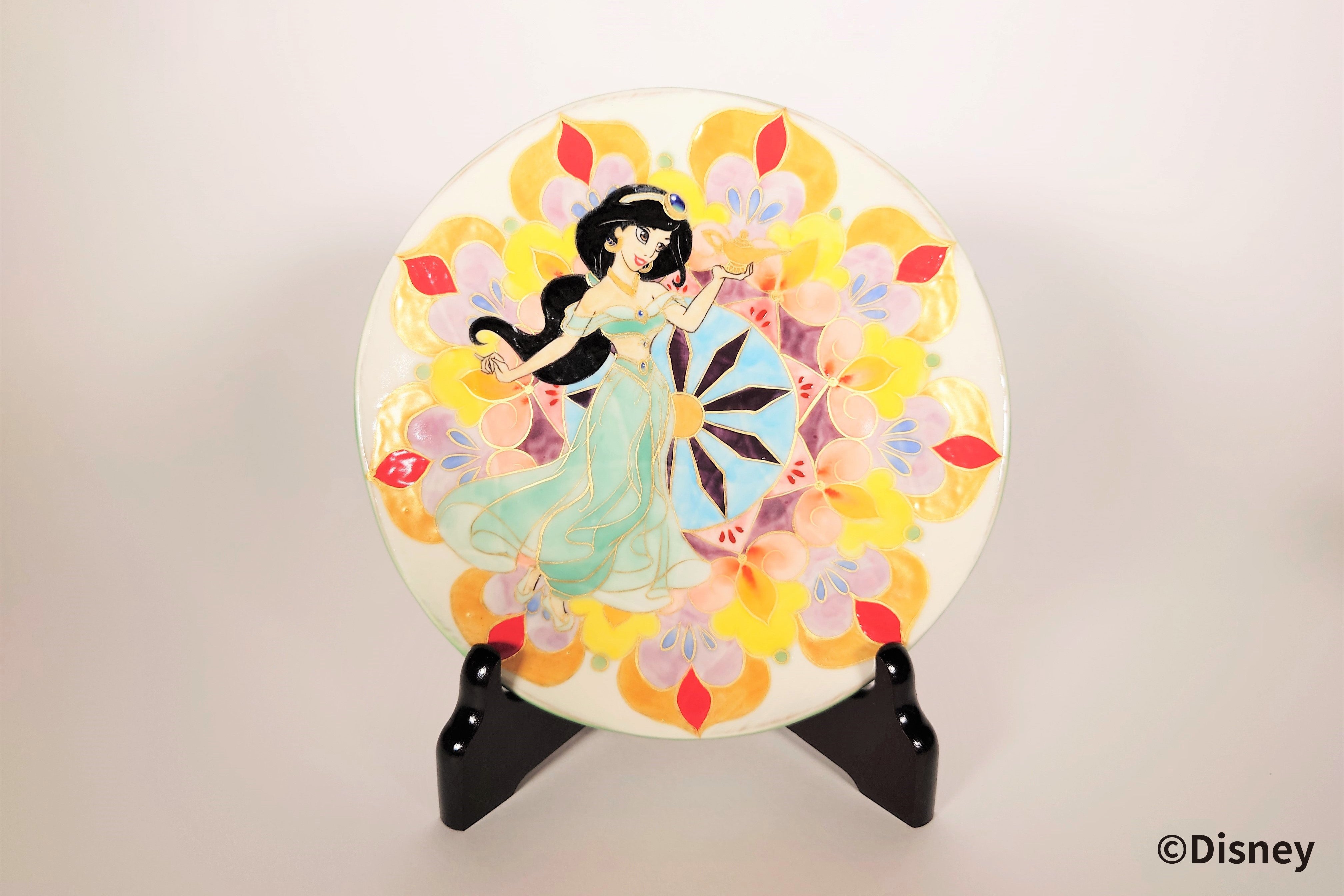 ディズニープリンセス ジャスミン 飾皿【ディズニー/京都伝統工芸シリーズ】