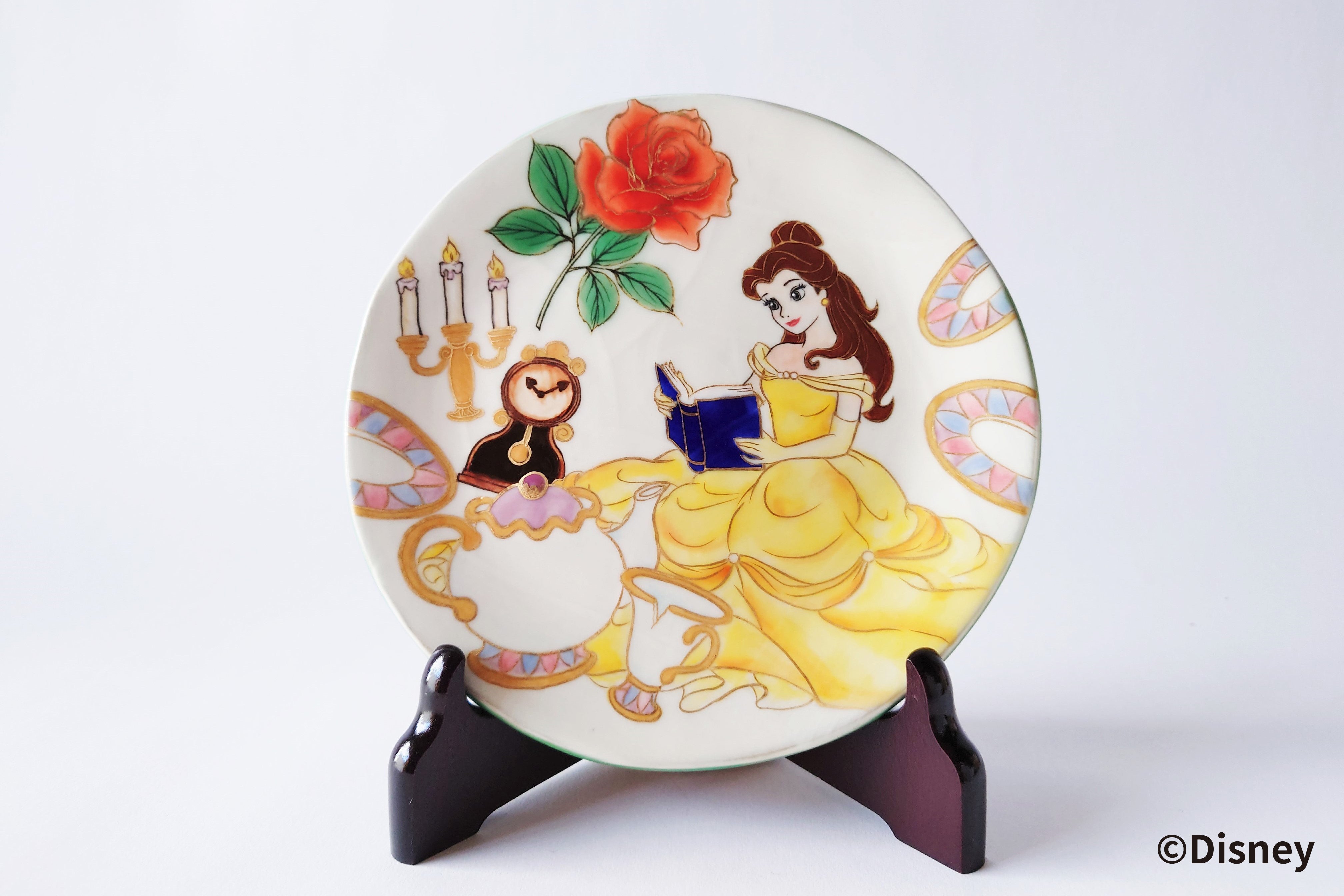 ディズニープリンセス ベル 飾皿【ディズニー/京都伝統工芸シリーズ】