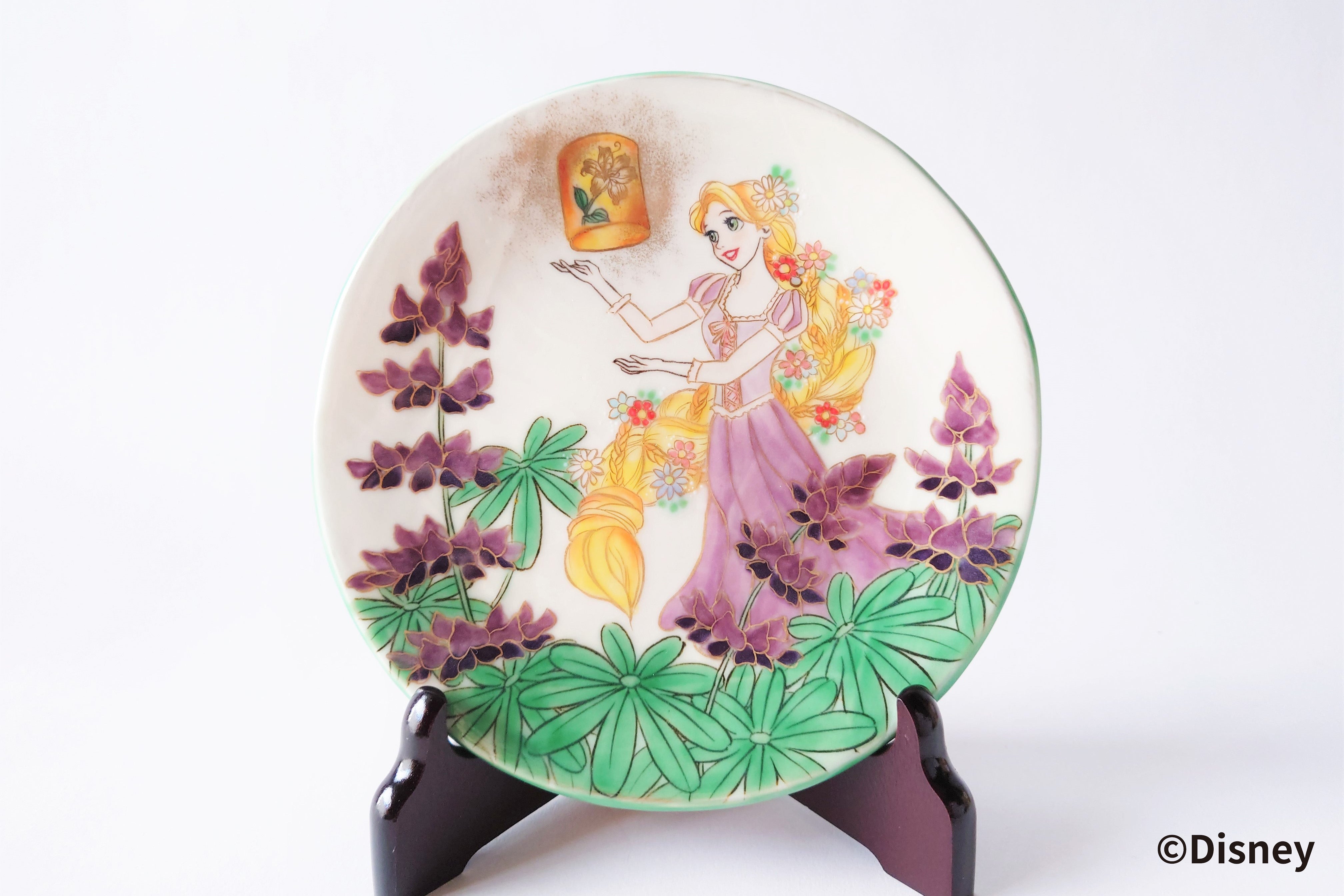 ディズニープリンセス ラプンツェル 飾皿 【ディズニー/京都伝統工芸シリーズ】