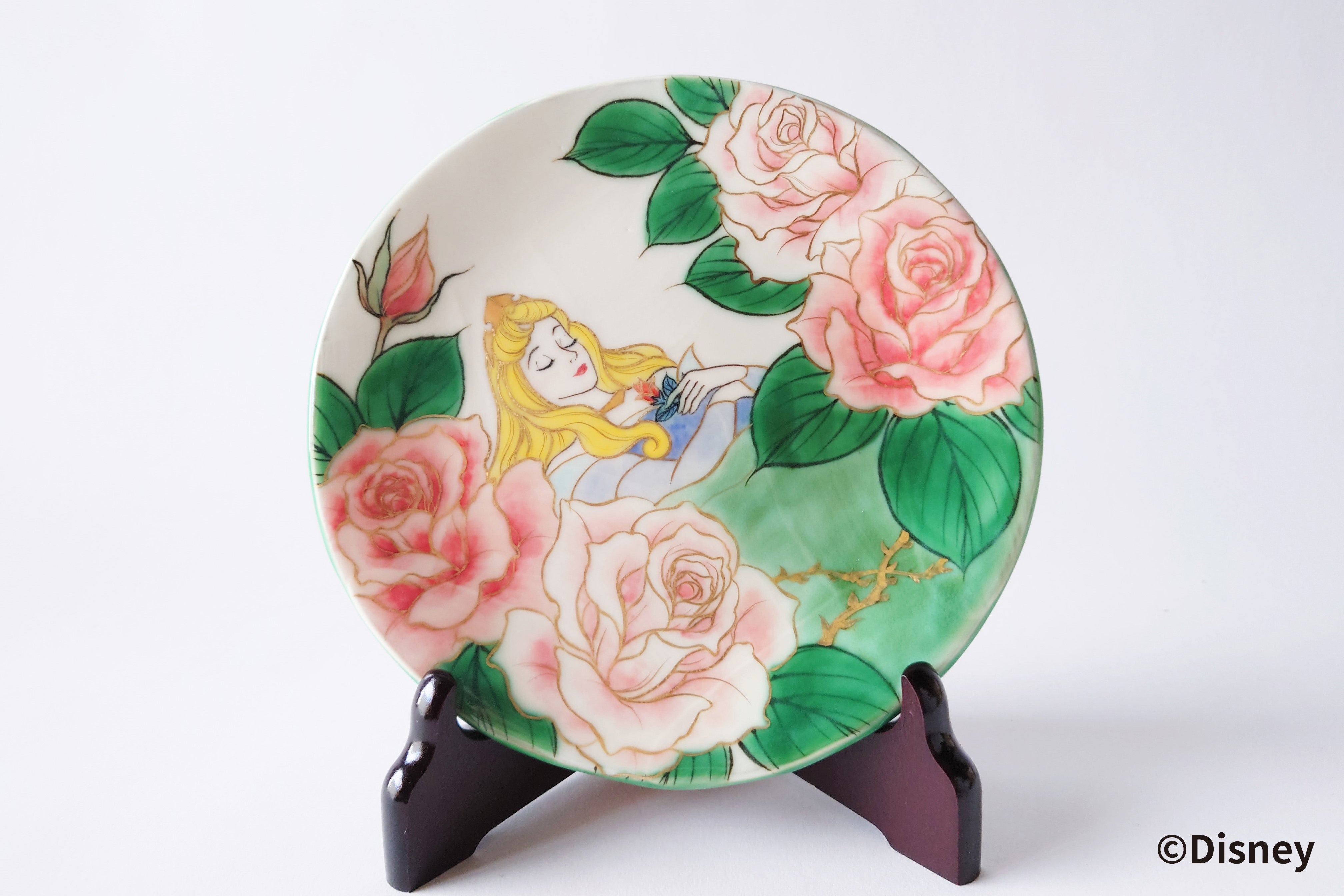 ディズニープリンセス オーロラ姫 飾皿【ディズニー/京都伝統工芸シリーズ】