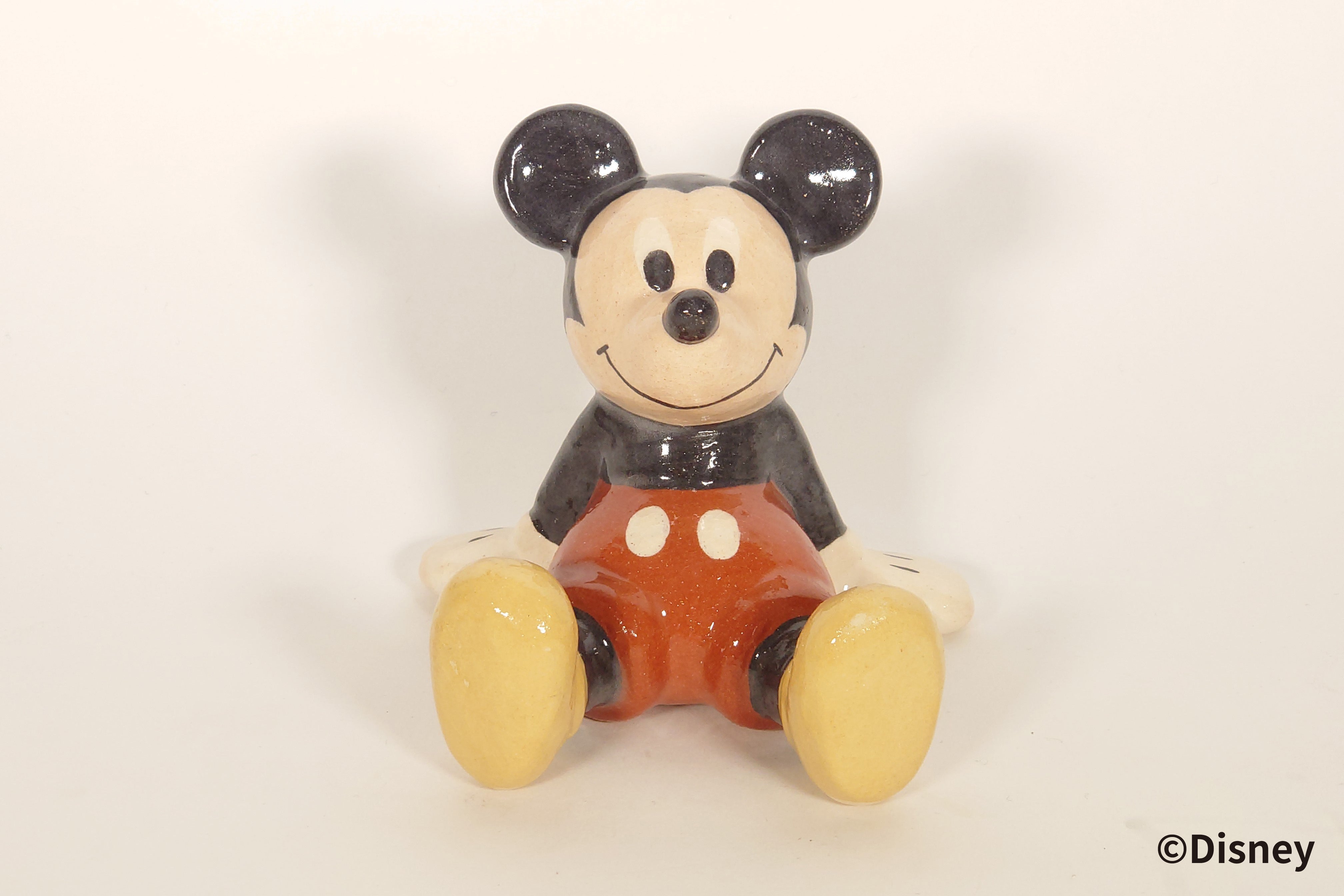 <ミッキーマウス>楽焼人形【ディズニー/京都伝統工芸シリーズ】