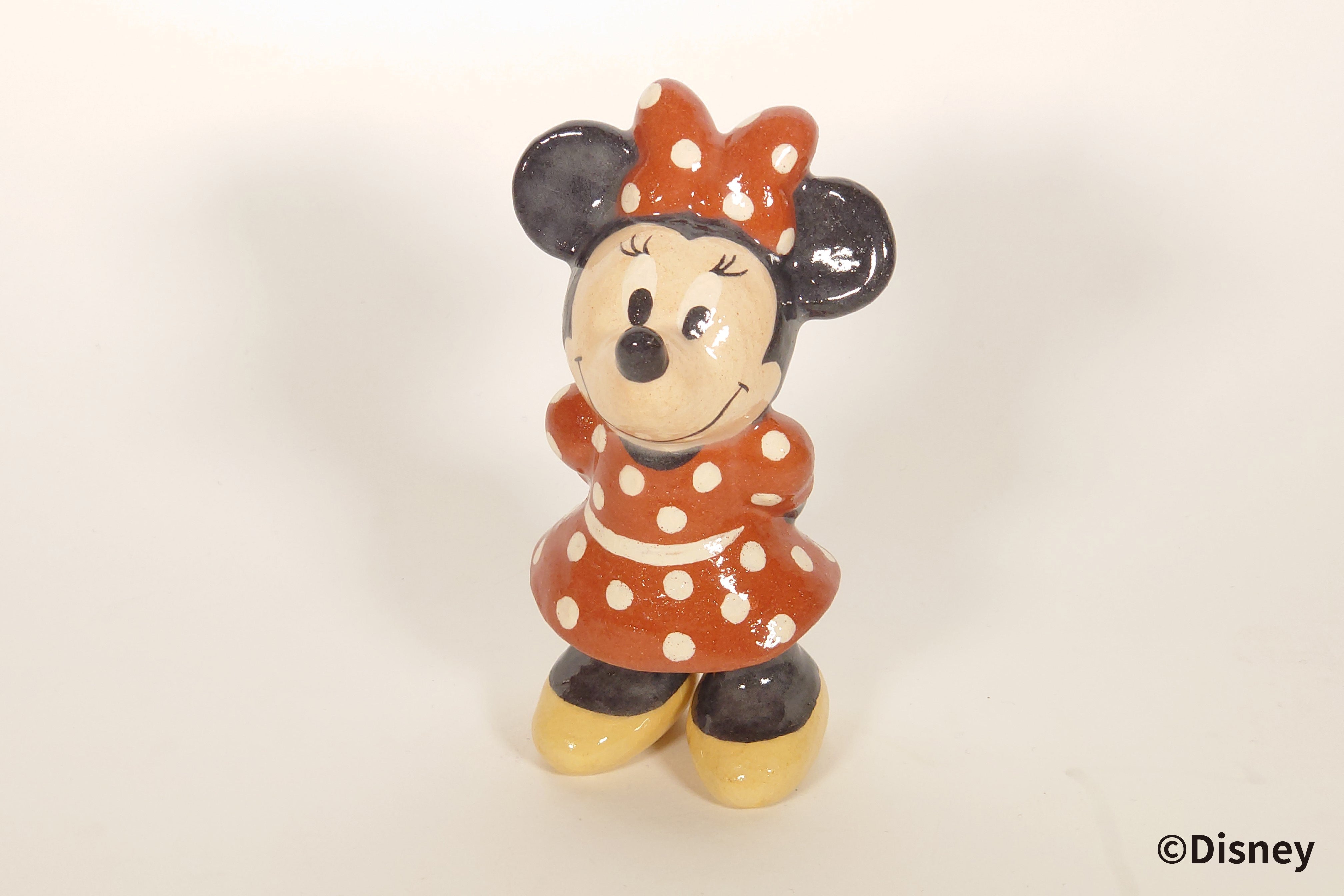 <ミニーマウス>楽焼人形【ディズニー/京都伝統工芸シリーズ】