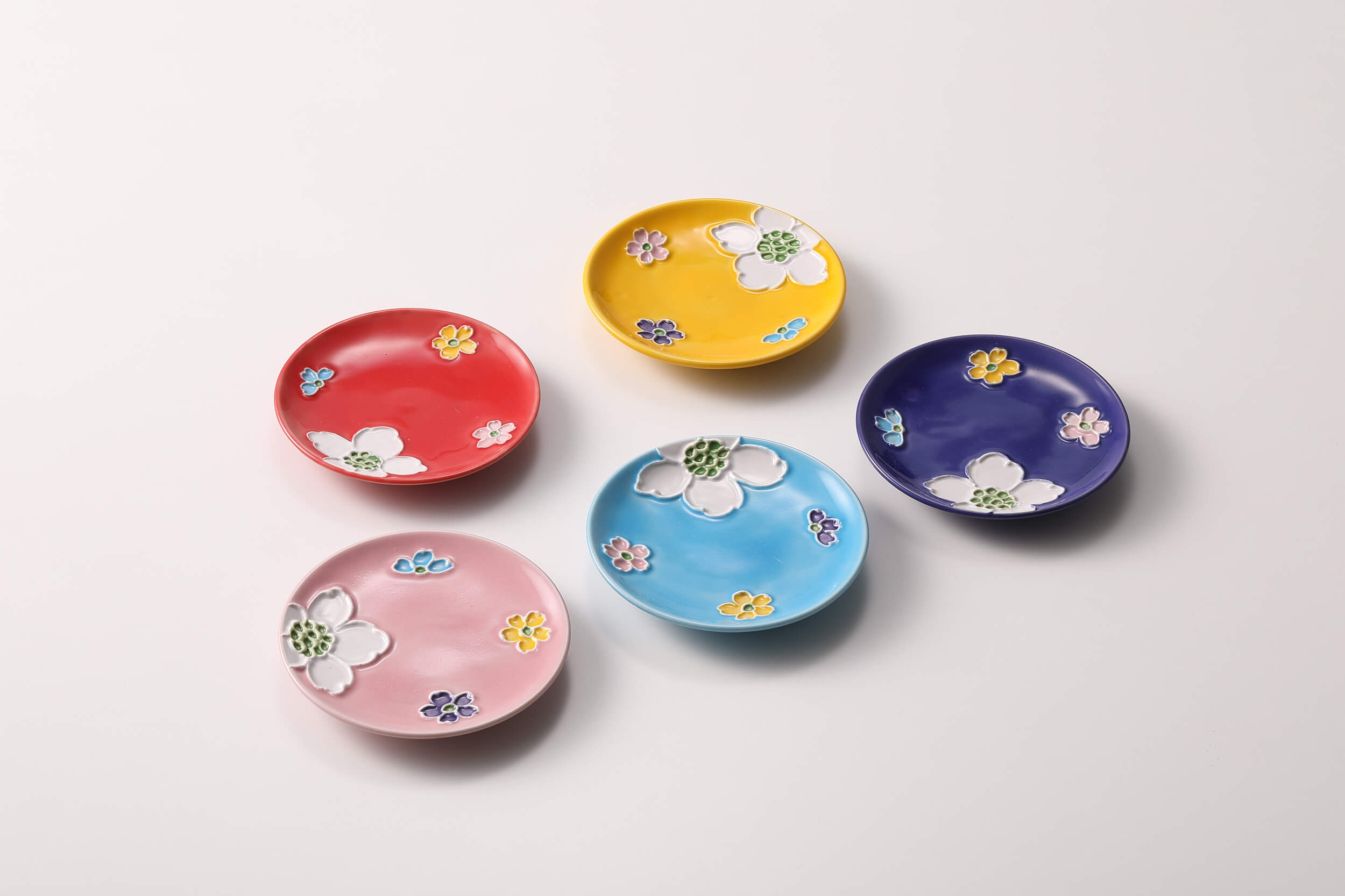 福豆皿 爛漫5色セット
