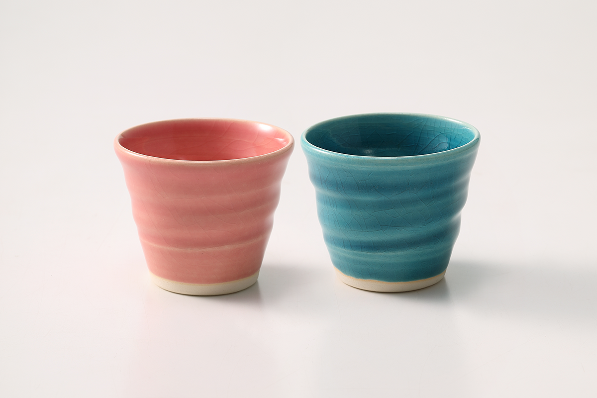 ゆらぎ カップ200ペア - ピンクandブルー