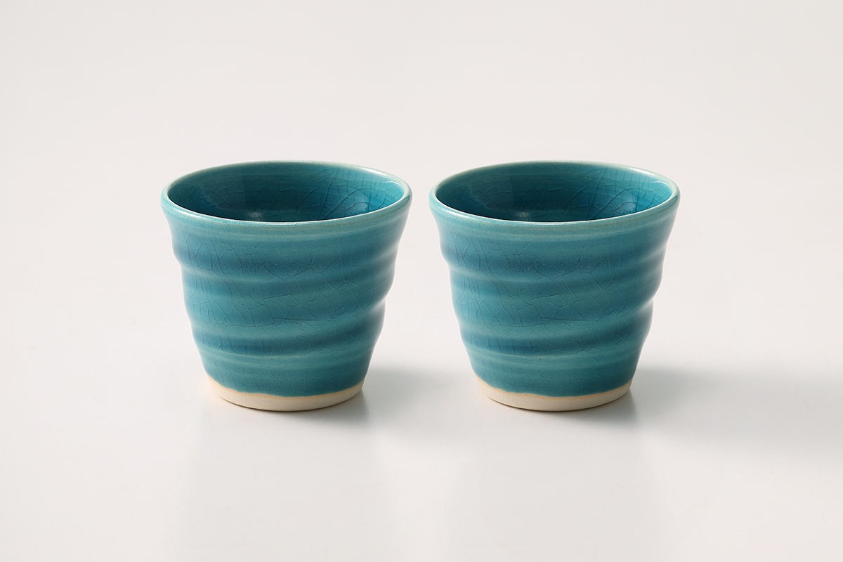 ゆらぎ カップ200ペア - ブルーandブルー