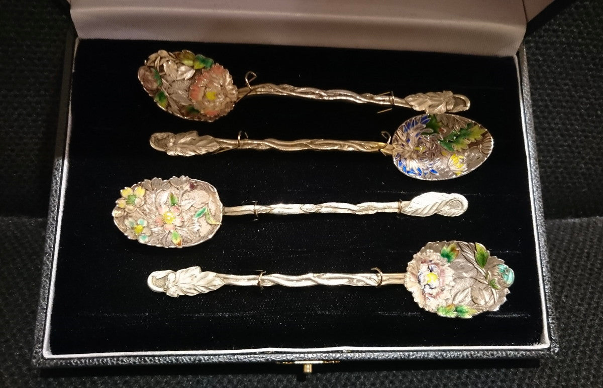 刺Expo_K13_銀七宝スプーン4客