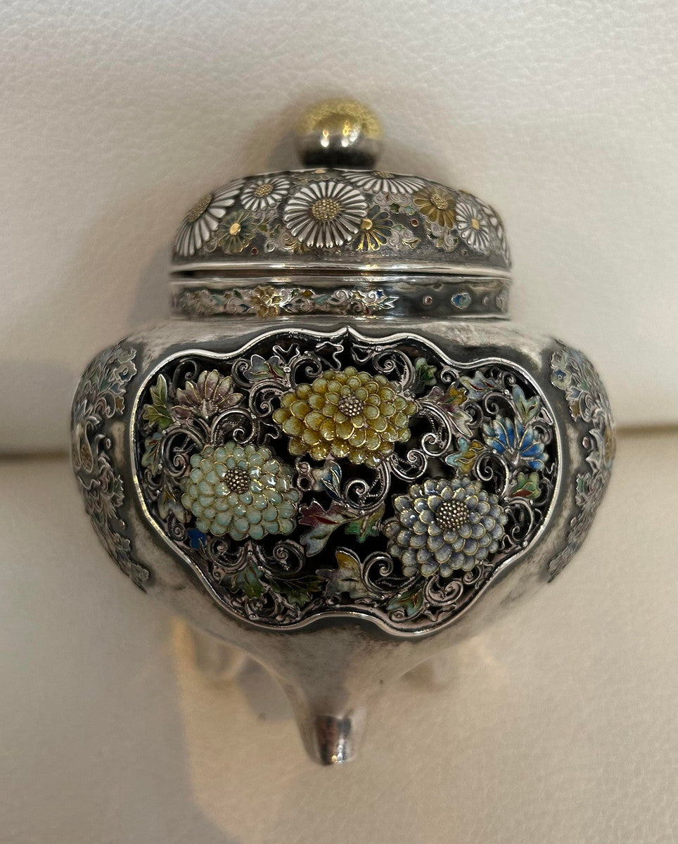 刺Expo_K29_銀七宝香炉(平塚茂兵衛)