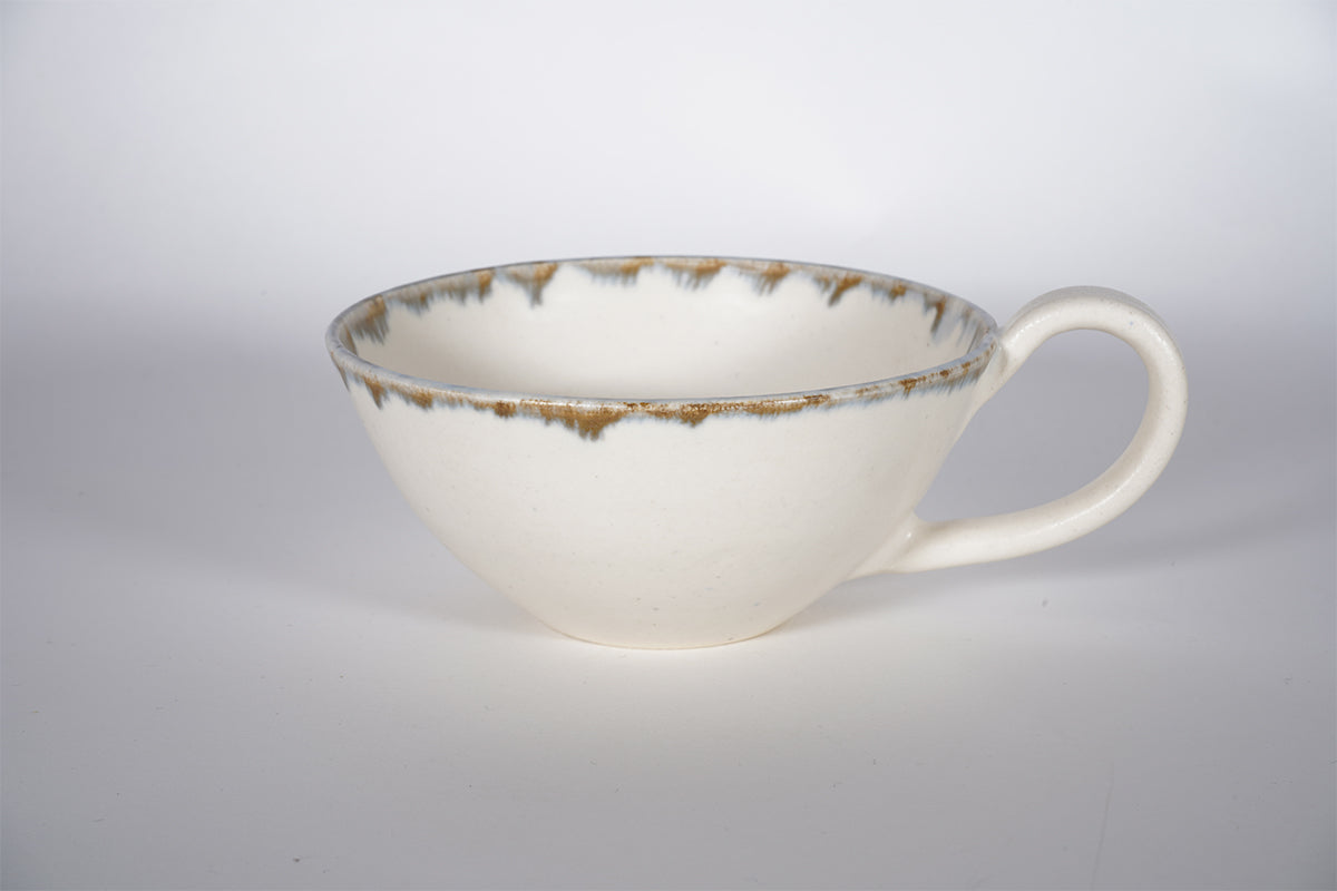 クリーム釉彩 スープカップ