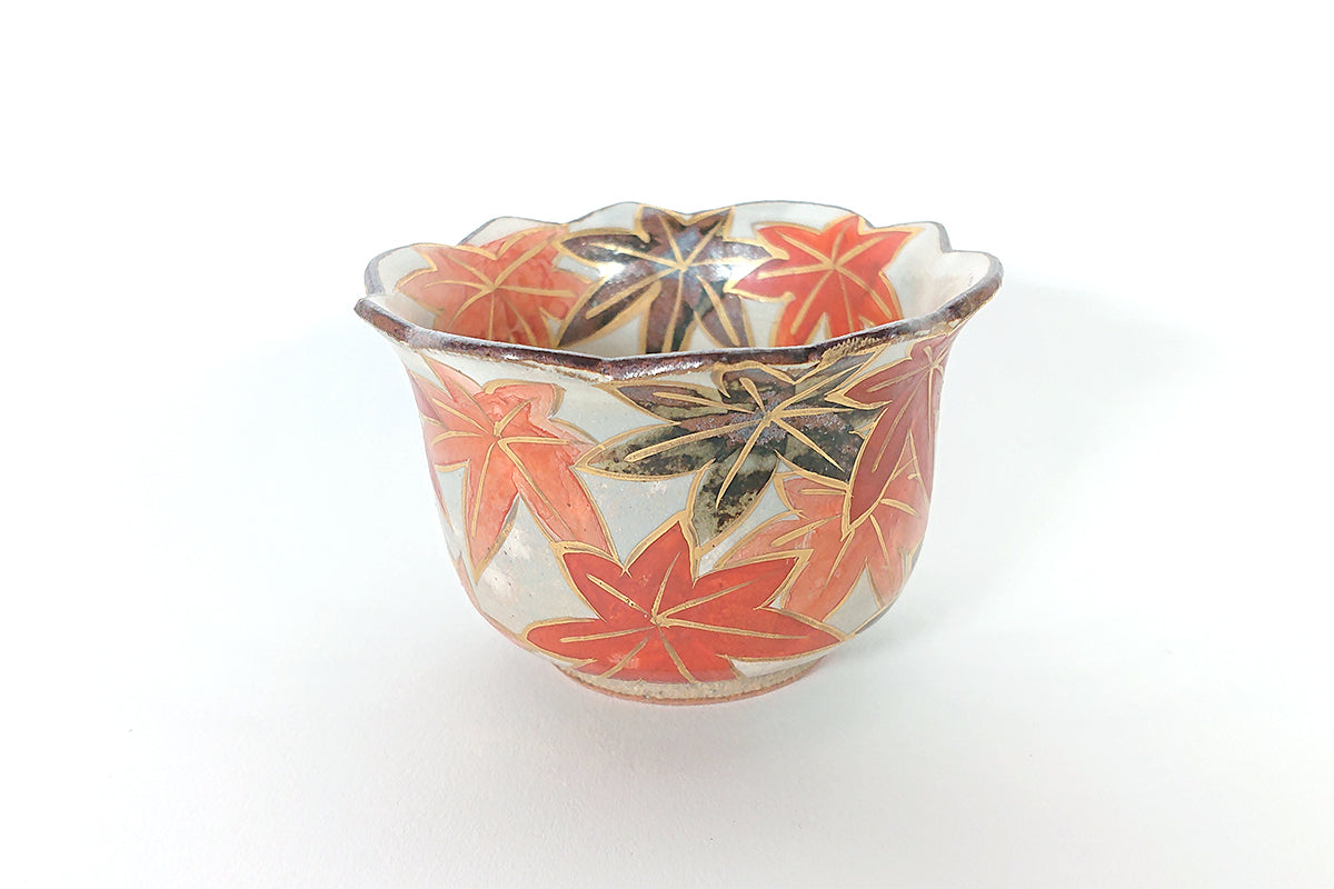 色絵乾山写 紅葉 小付