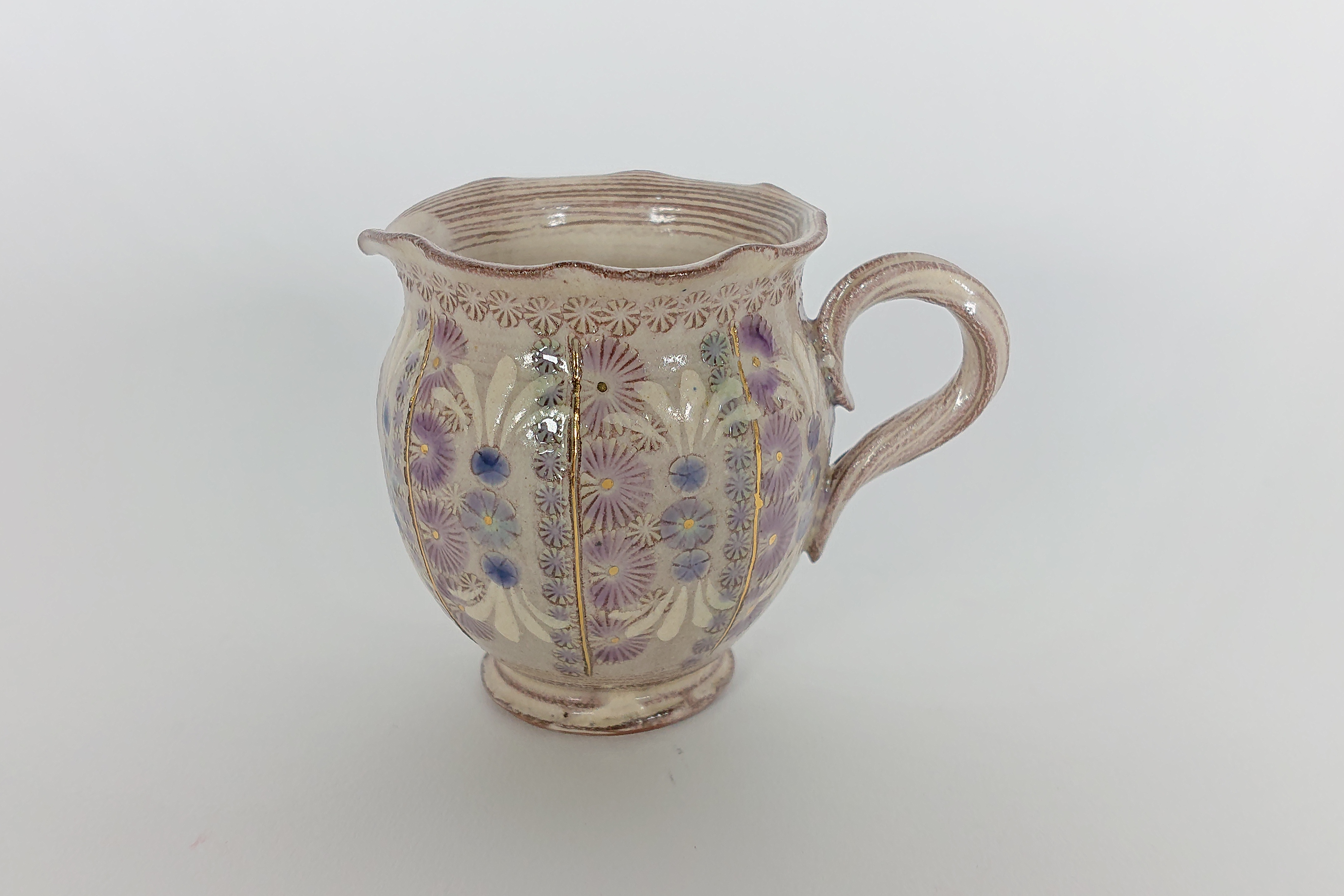金彩紫三島 ミルクピッチャー
